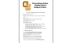 Greensburg Salem Softball Camp